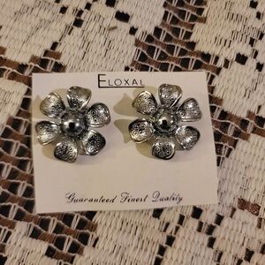 Vintage Floxal Clip Earrings